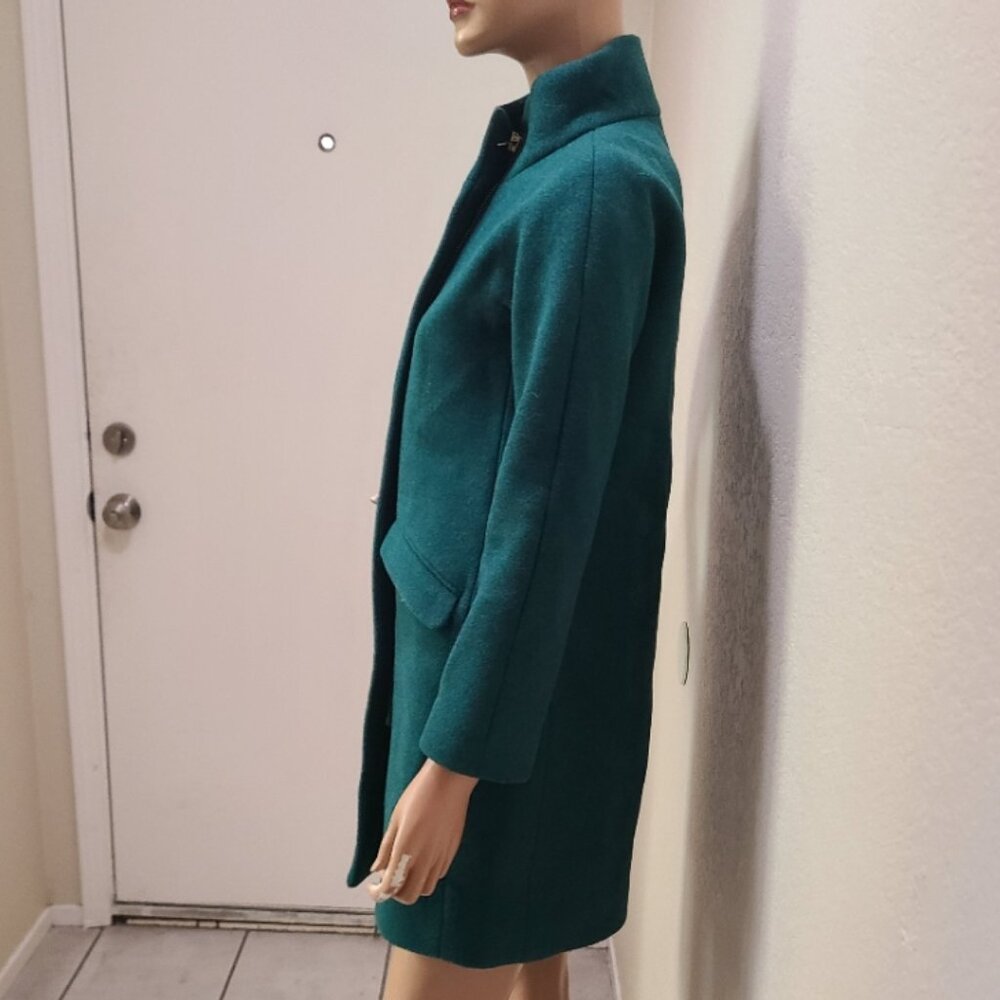 NEW NWOT! J. CREW STADIUM CLOTH by NELLO GORI STRAIGHT CUT WOOL COAT sz 0P - Picture 4 of 9